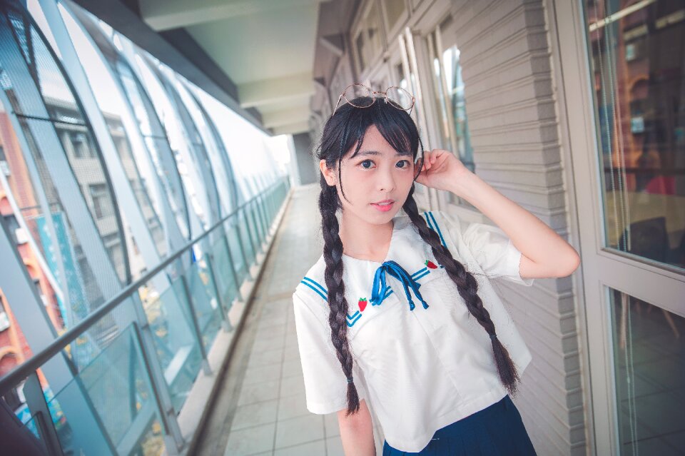 Female high school student