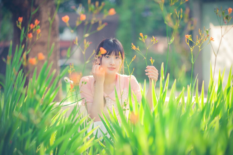 Woman girl portrait