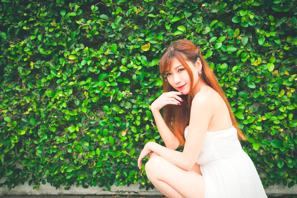 Woman girl portrait