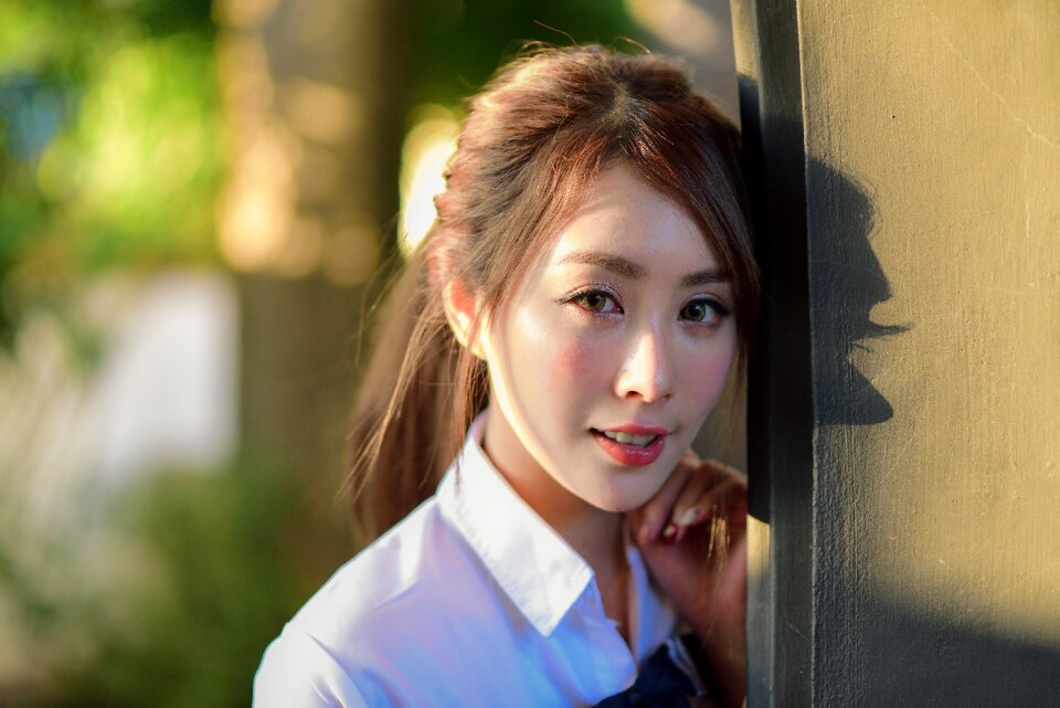 Female high school student