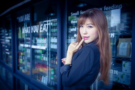 Woman girl portrait