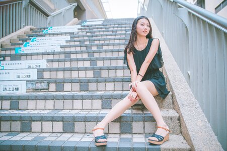 Woman girl portrait