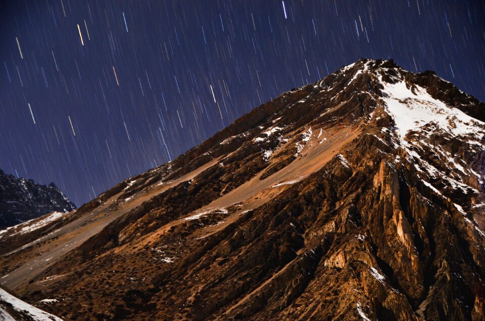 Annapurna massif mountain stars