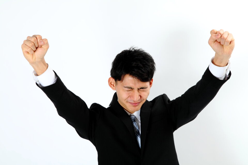 Business man fist bump