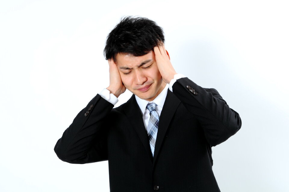 Business man troubled