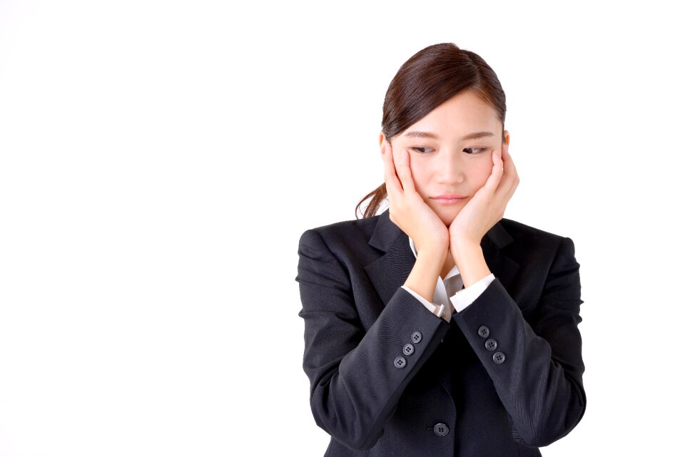 Business woman depressed