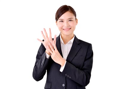 Business woman eight