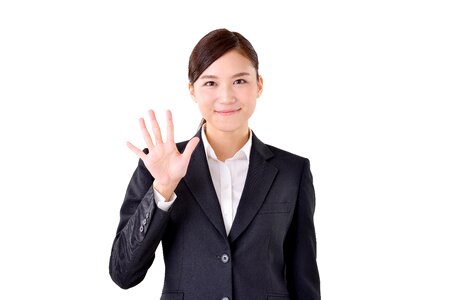 Business woman five