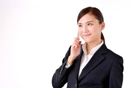 Business woman smartphone