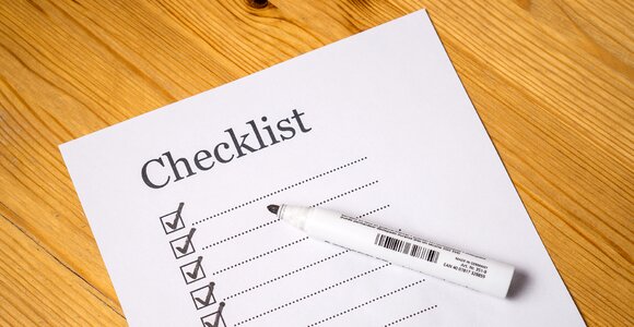 Checklist photo