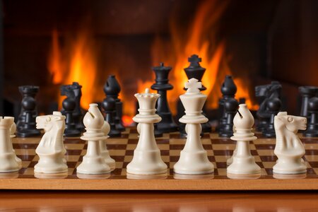 Chess game flame