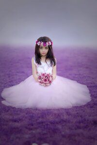Child little girl flower