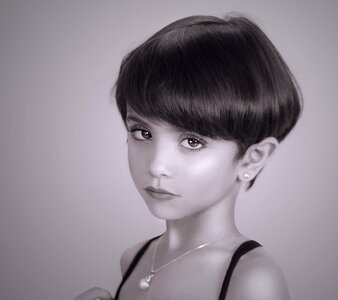 Child little girl portrait photo