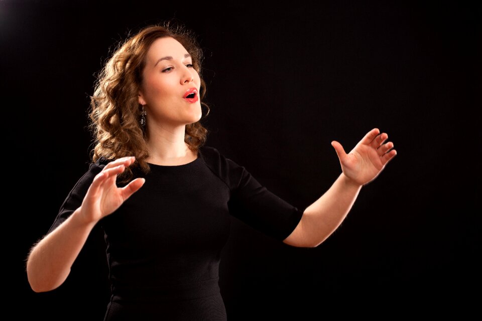 Choir conductor woman