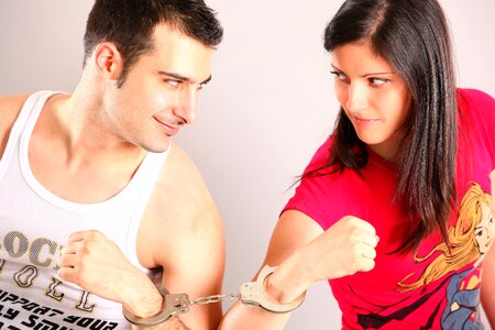 Couple handcuffs