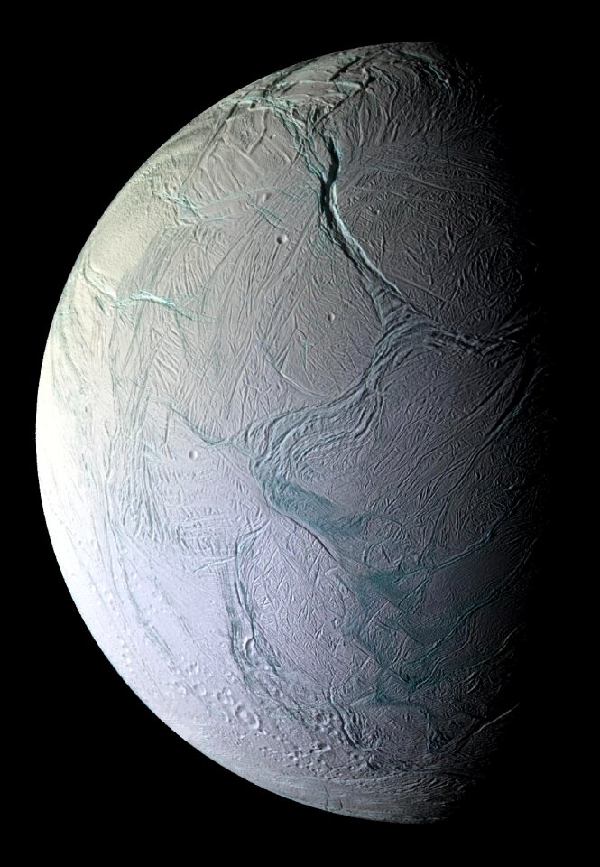 Enceladus moons of saturn