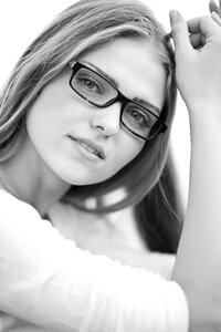Glasses woman girl