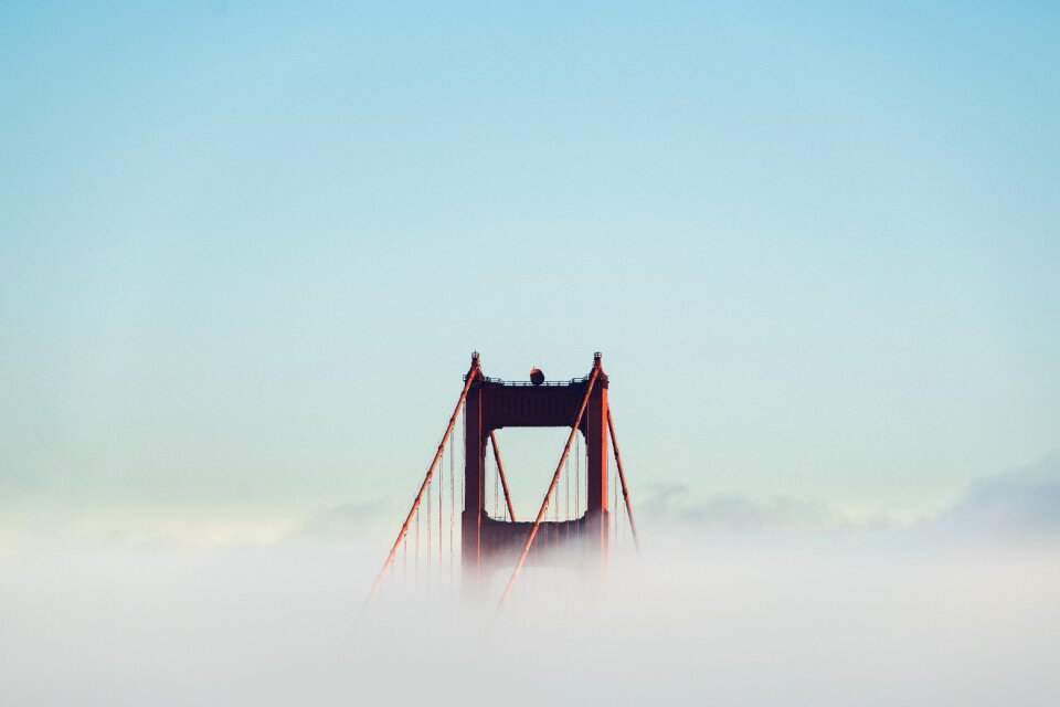 Golden gate bridge clouds