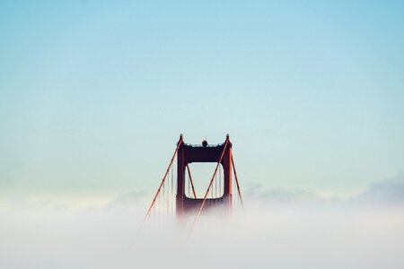 Golden gate bridge clouds