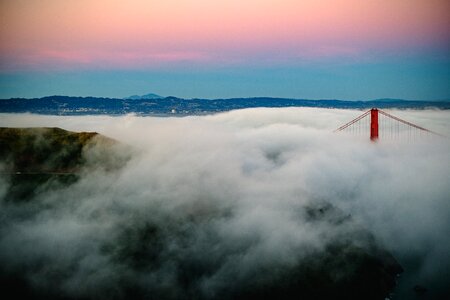 Golden gate fog photo