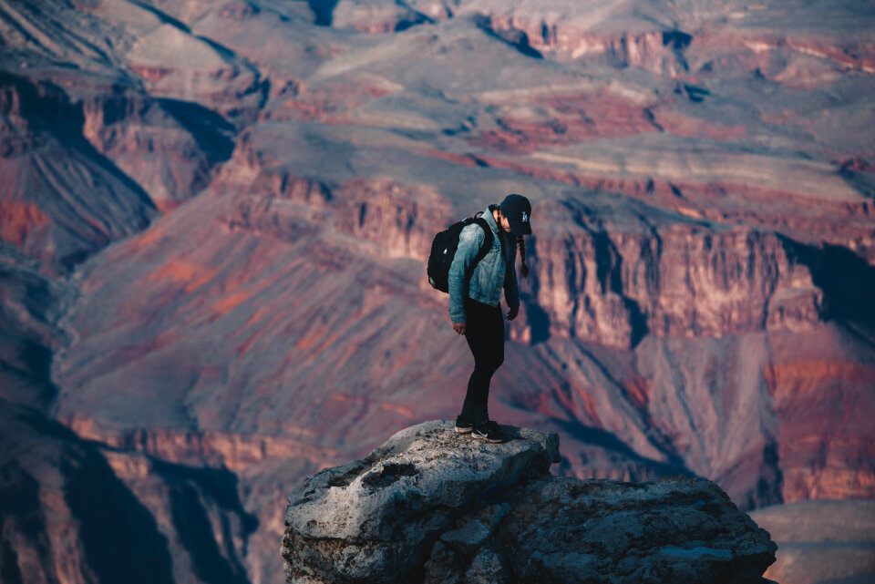 Grand canyon cliff photo