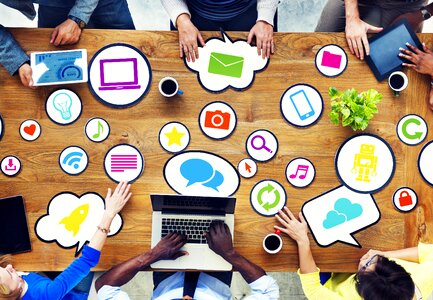 Group meeting icons