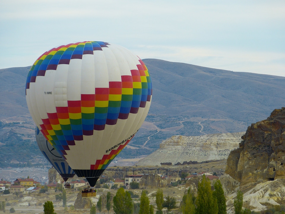 Colorful flying cappadocia