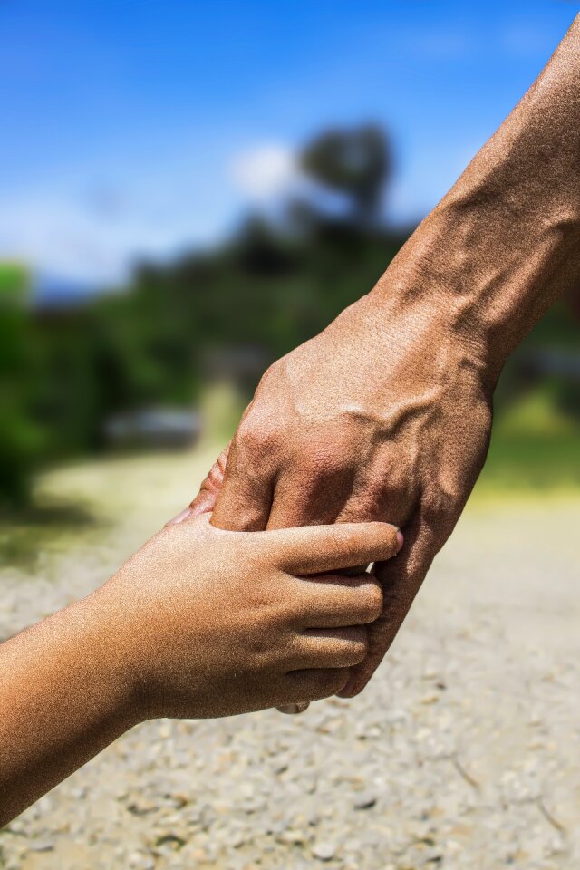 Hands parent child