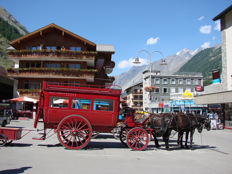 Switzerland zermatt red