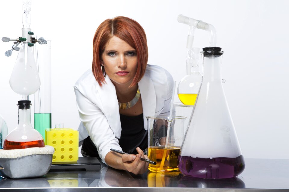 Laboratory woman scientist