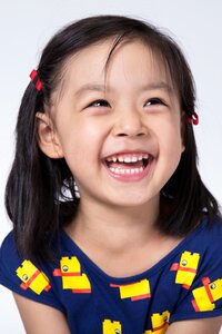 Little girl laugh photo