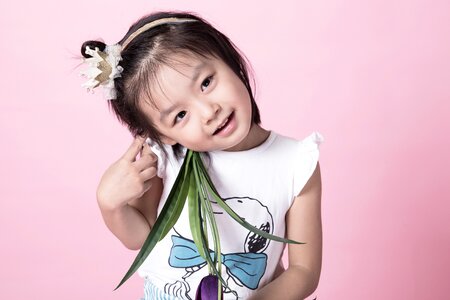 Little girl thinking