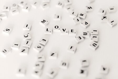 Love alphabet blocks