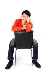 Man portrait sitting photo