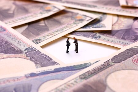 Money businessman dolls