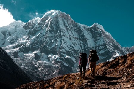 Mountain climber photo