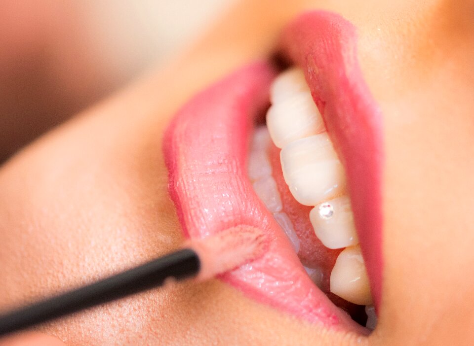 Mouth lipstick make up
