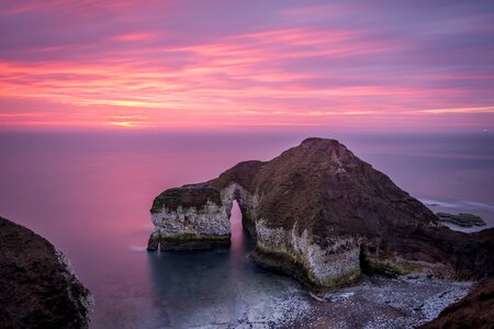 Sea cost rock sunrise