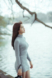Woman girl portrait