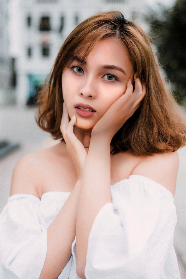 Woman girl portrait