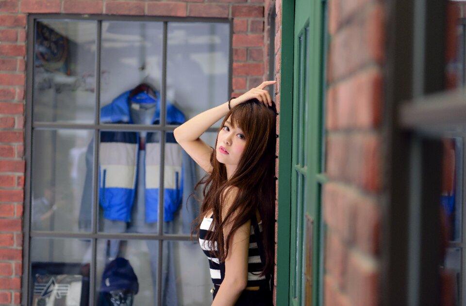 Woman girl portrait