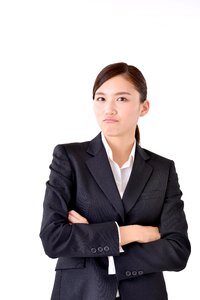 Business woman angry