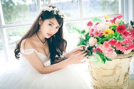 Wedding bride girl woman photo