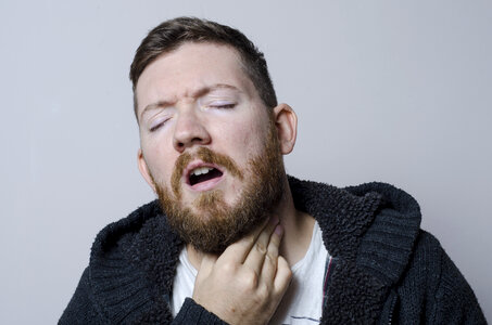 Sore throat cold sick