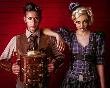 Steampunk couple