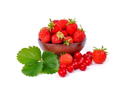 Strawberry cherry fruits