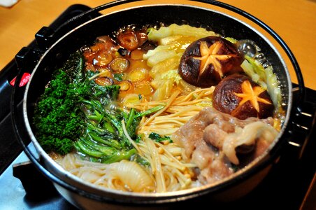 Sukiyaki nabemono food photo
