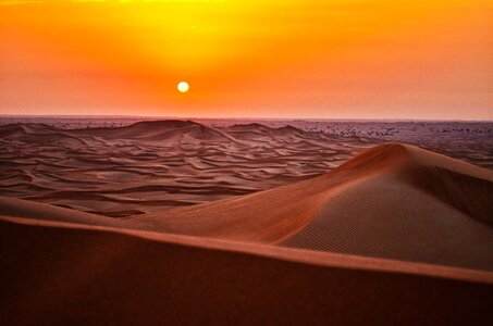 Sunset desert