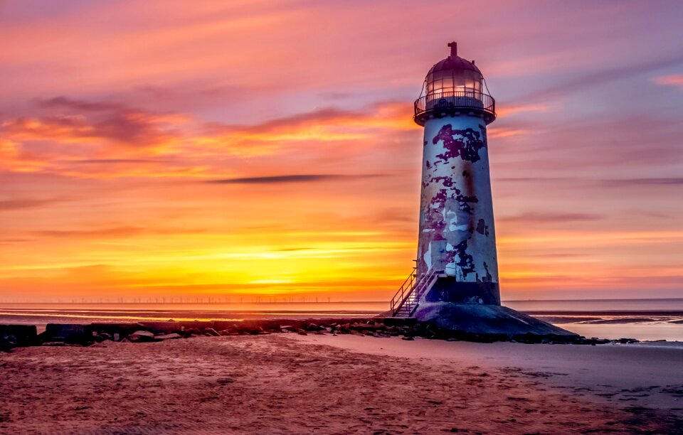 Talacre lighthouse sunset