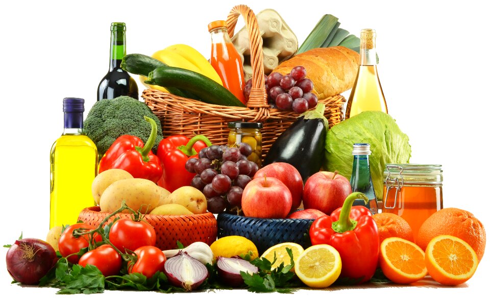 Vegetables fruits foods